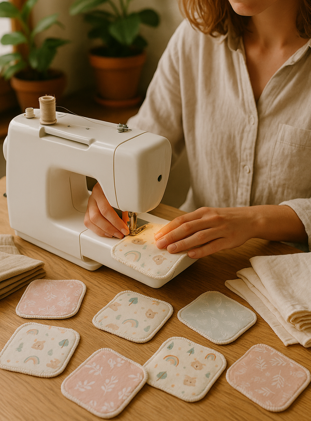 couture de lingettes